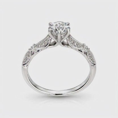 Anillo Moissanite plata Grace