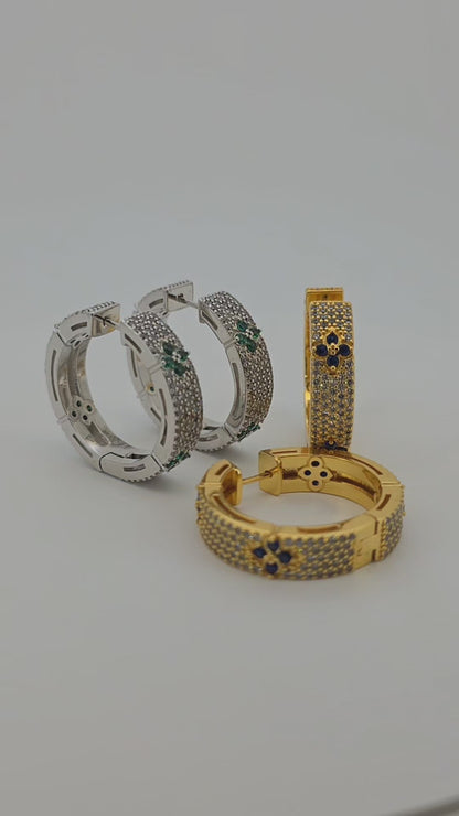 Argollas cristal pavés Robert