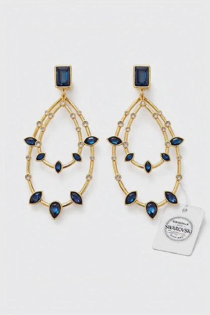 Aros cristal Swarovski línea privada Pamela Lobos