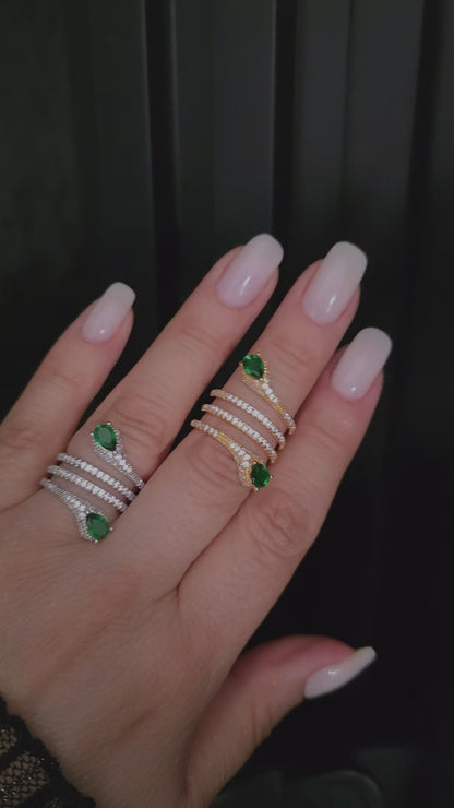 Anillo cristal pavés Angeles