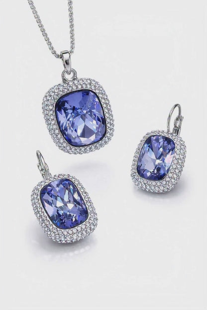 Conjunto Swarovski Tranzanite