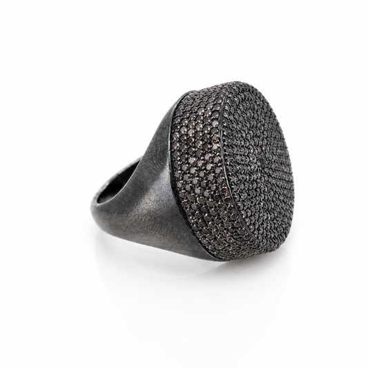 Anillo plata turca kahve