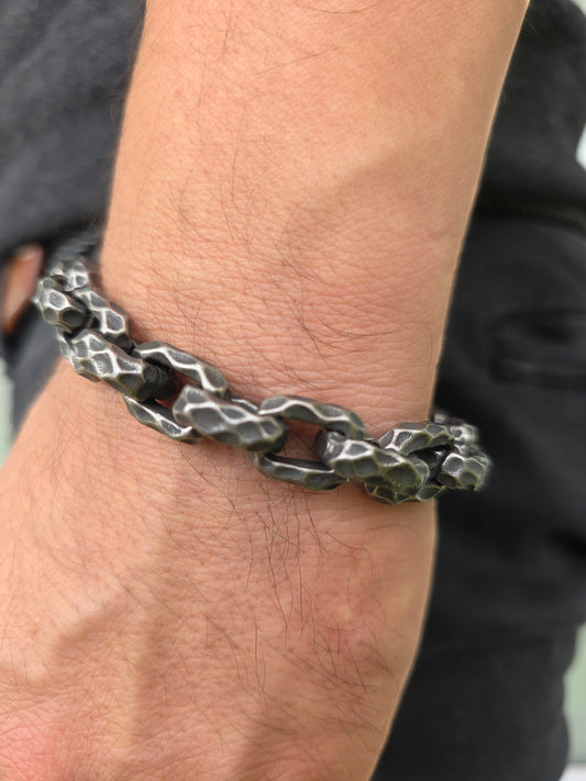 Pulsera varón acero quirúrgico Pitton