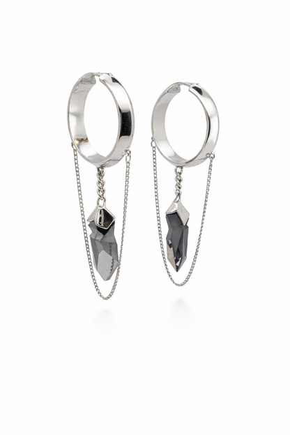 Aros Broken cristal Swarovski