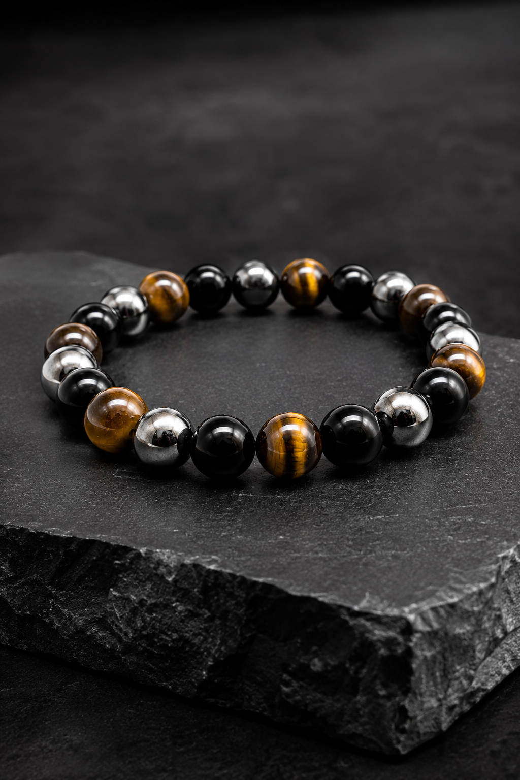 Pulsera varón piedra