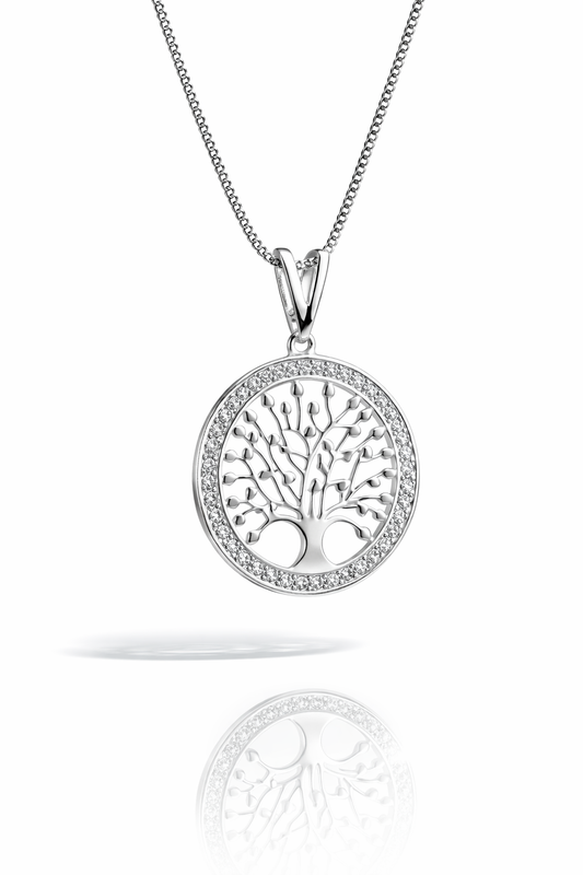 Collar baño de plata Aura Raíz vital