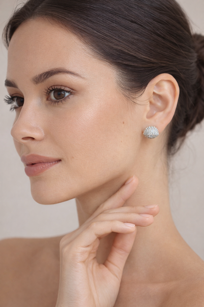 Aros cristal paves Mar profundo