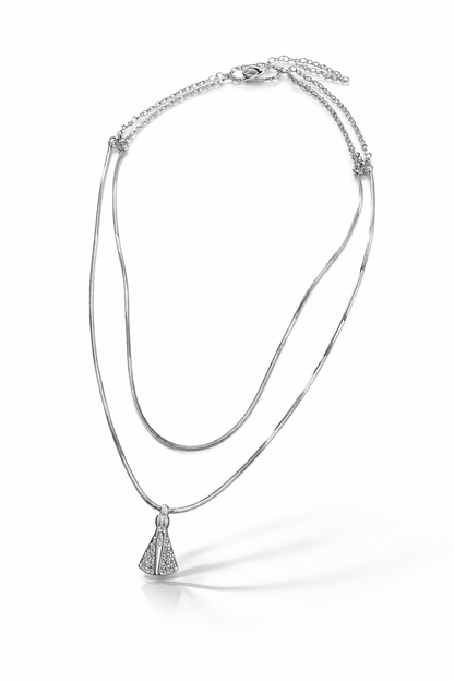 Collar baño de plata Nuestra Virgen