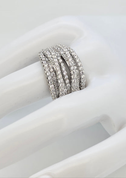 Anillo cristal pavés Adriana
