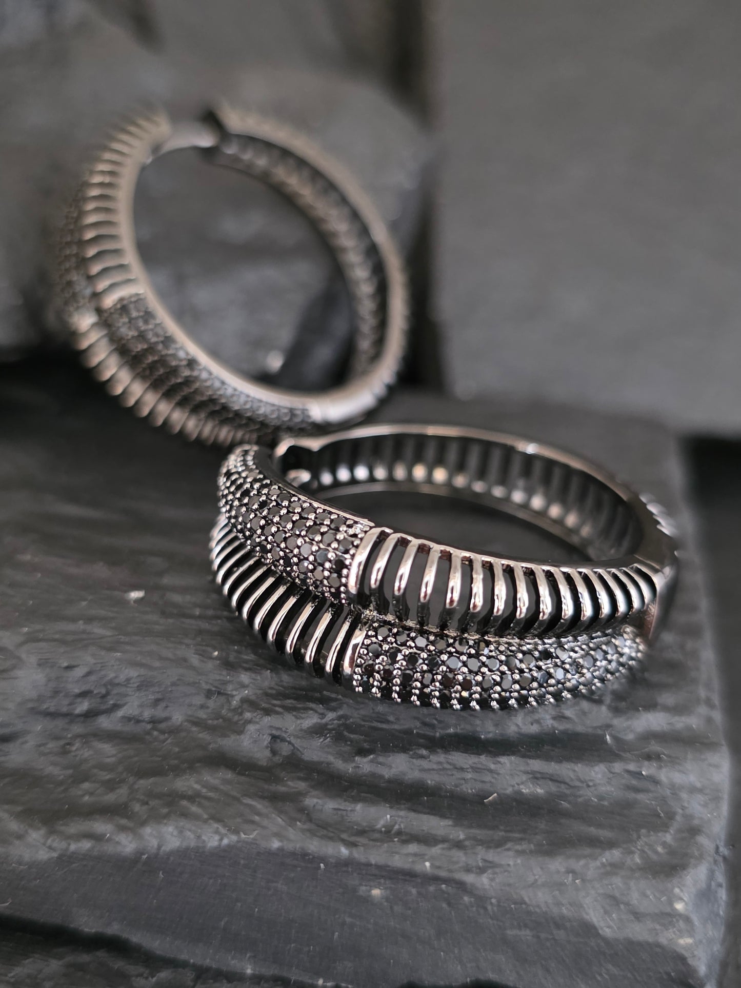Argollas cristal pavés Roxett