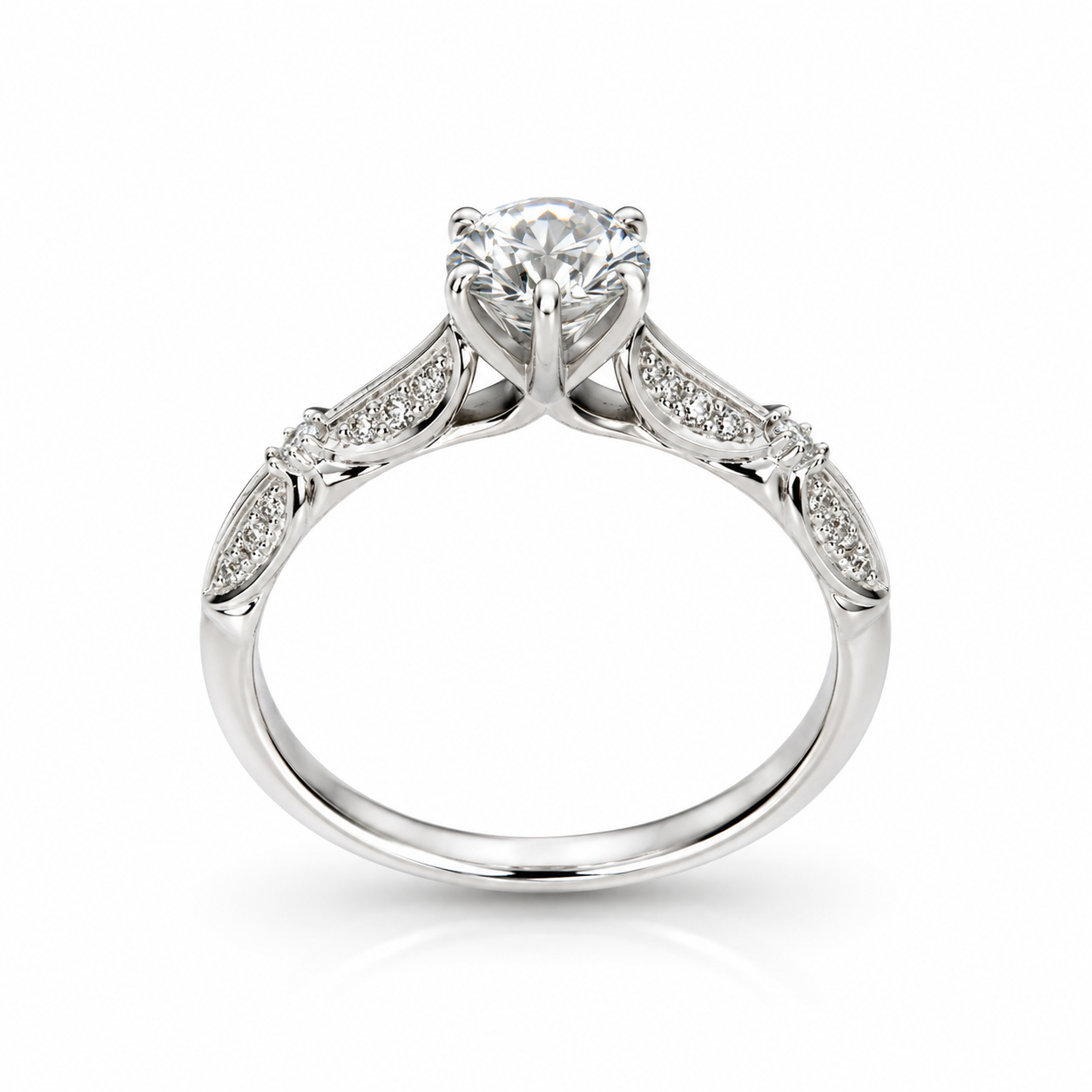 Anillo Moissanite plata Grace