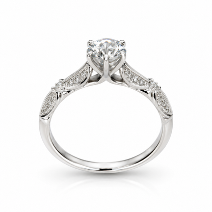 Anillo Moissanite plata Grace