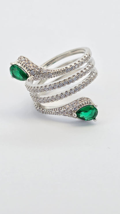 Anillo cristal pavés Angeles