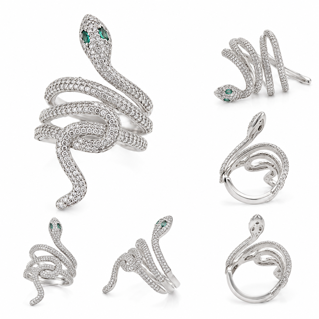 Anillo plata Turca serpiente