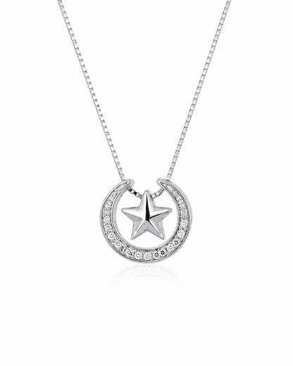 Collar plata Cristal Pavés stella