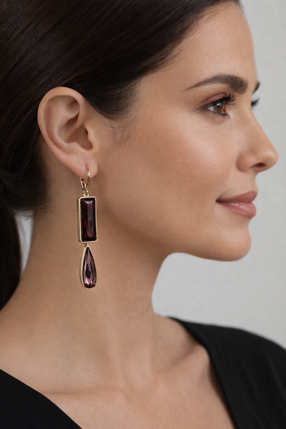 Aros Géminis cristal Swarovski línea privada PL