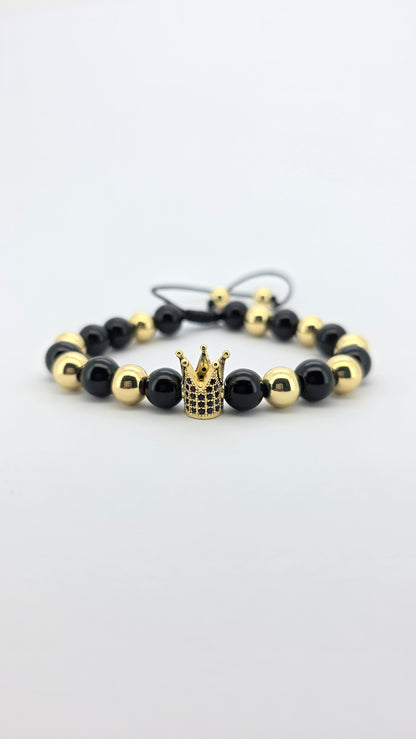 Pulsera varón crown Black