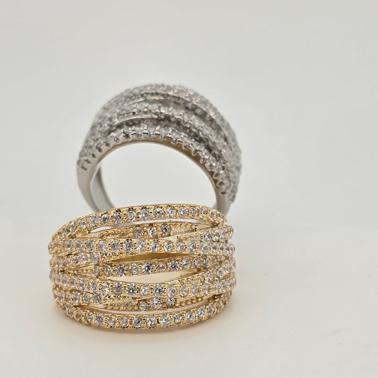 Anillo cristal pavés Adriana