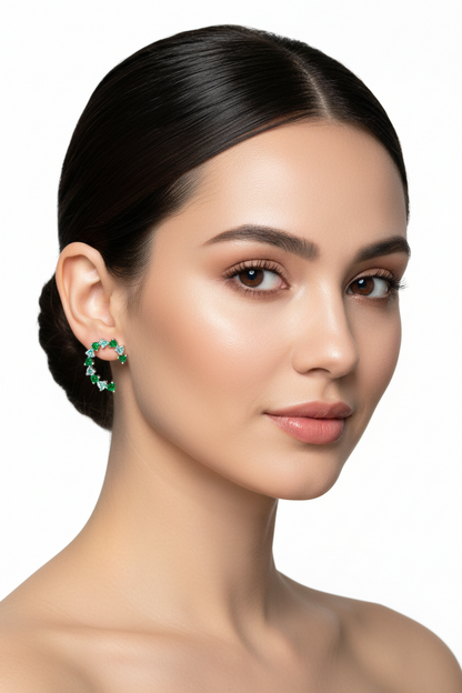 Aros cristal pavés Miranda