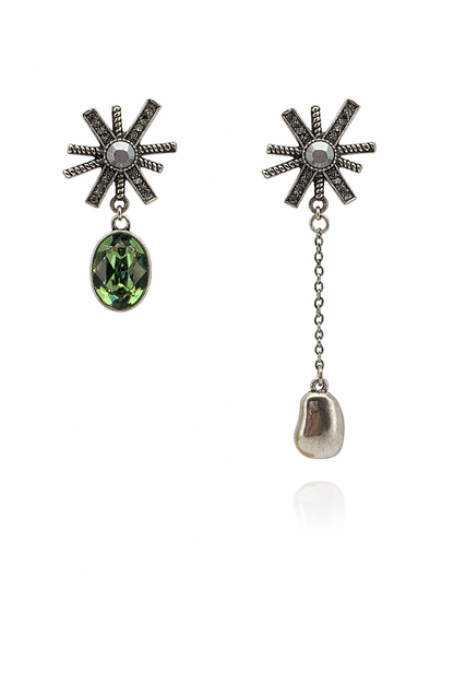 Aros flor de nilo cristal Swarovski