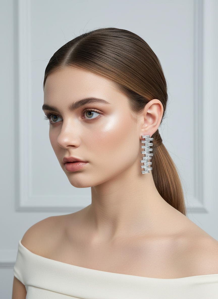 Aros  cristal Swarovski Celina