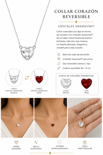 Collar cristal Swarovski reversible liana