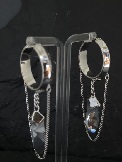 Aros Broken cristal Swarovski