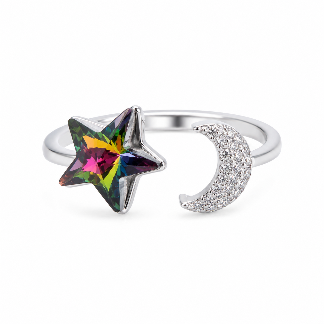 Anillo cristal Swarovski luna