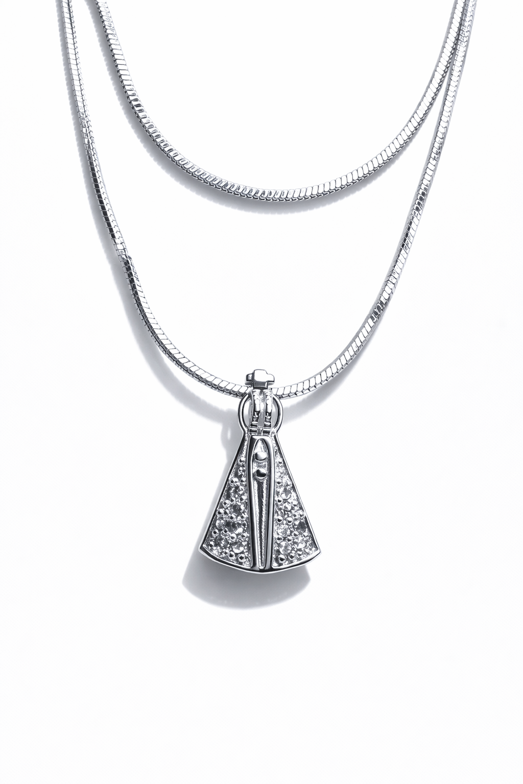 Collar baño de plata Nuestra Virgen