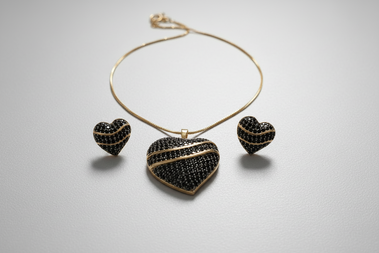 Conjunto Aura Corazón Noir