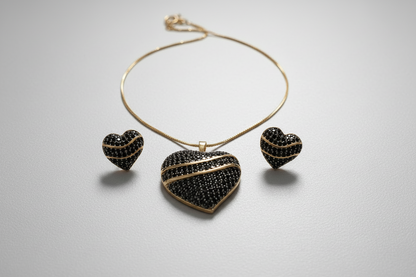 Conjunto Aura Corazón Noir