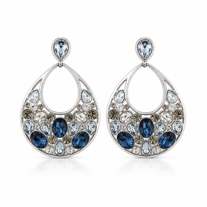 Aros cristal Swarovski Gotas