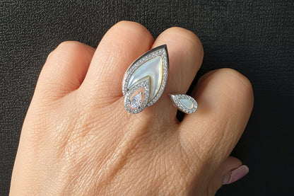 ANILLO MALAQUITA Y NÁCAR