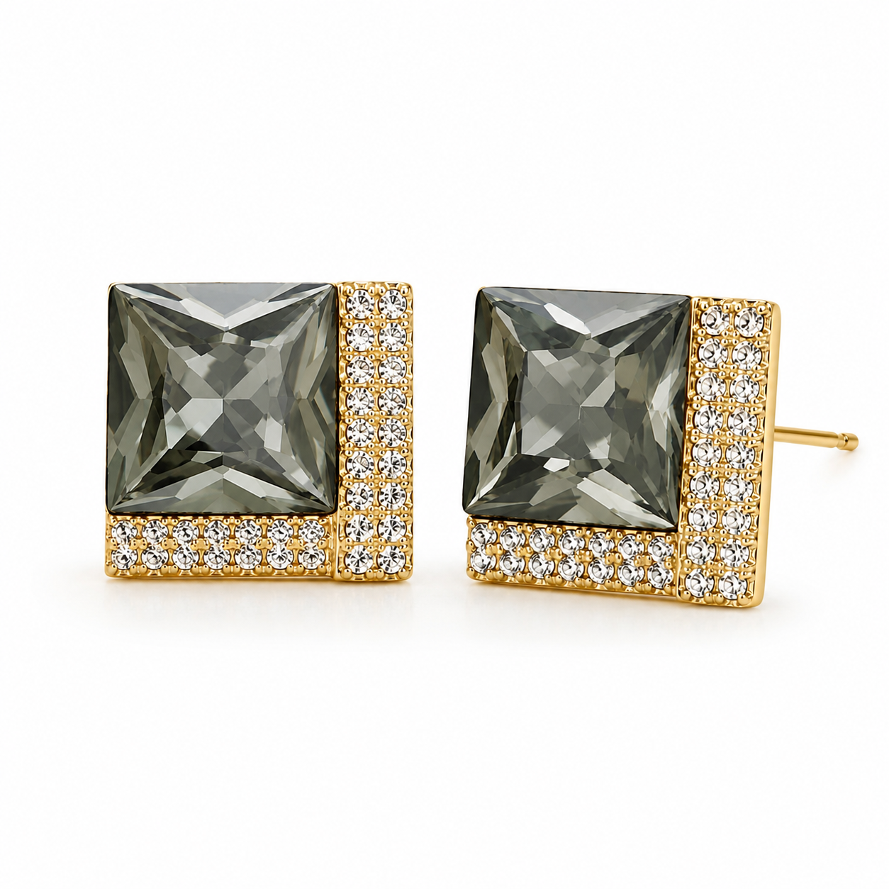 Aros cristal SwarovskiNoir