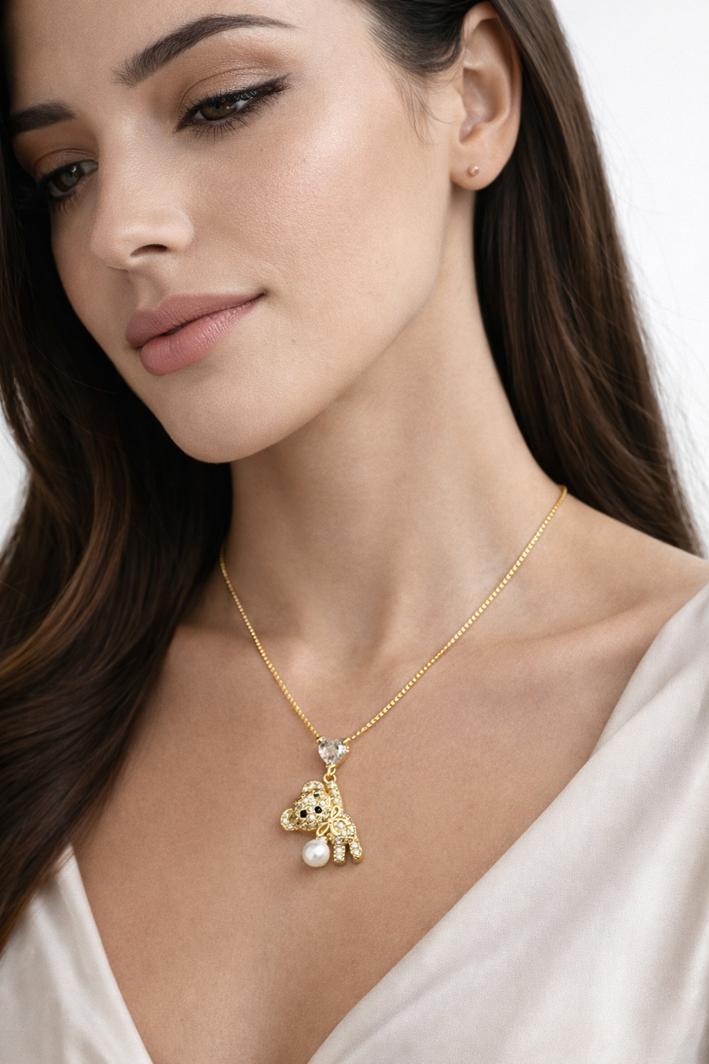 Collar baño de oro Aura Teddy