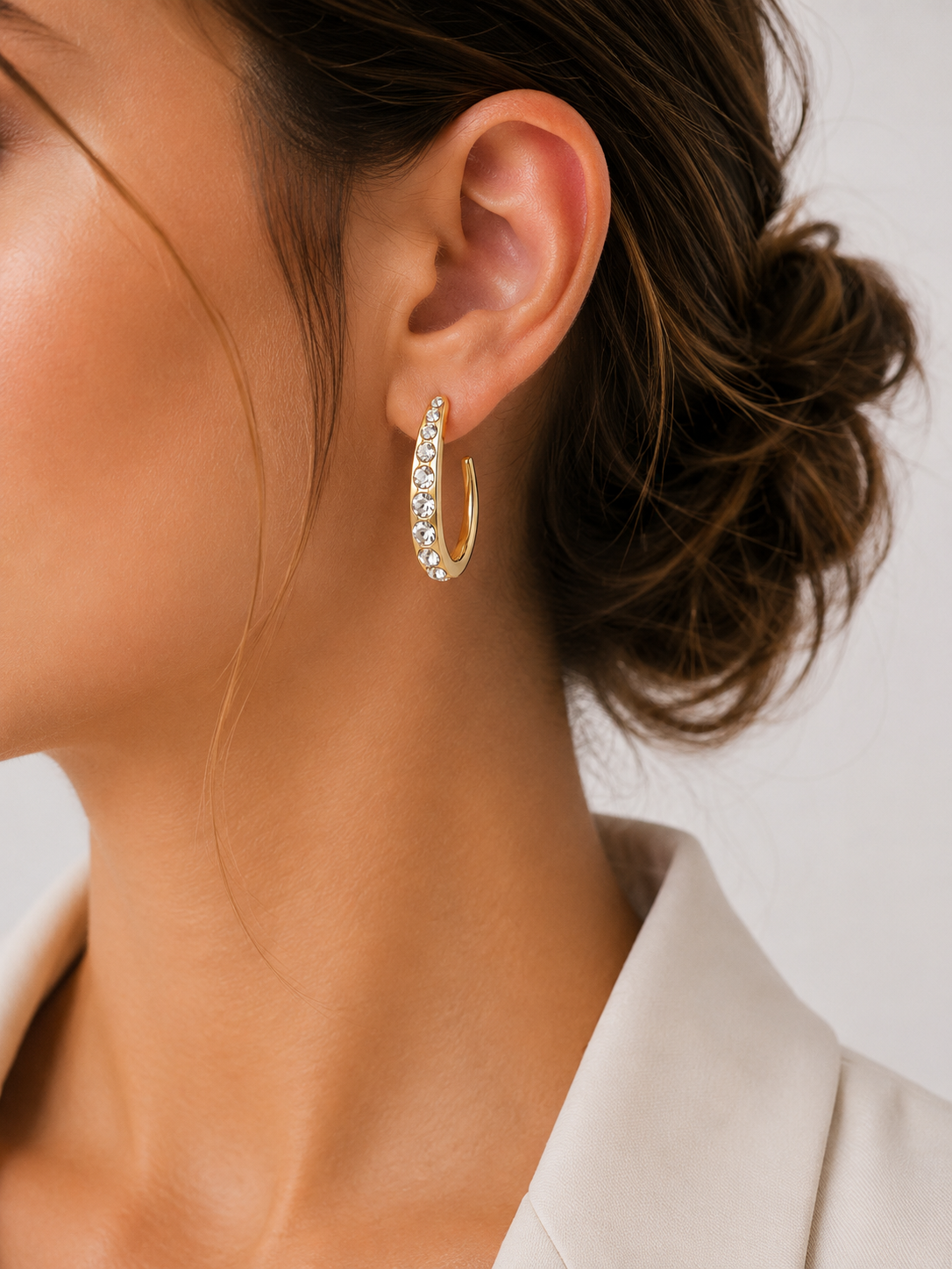 Aros cristal Swarovski Elegance
