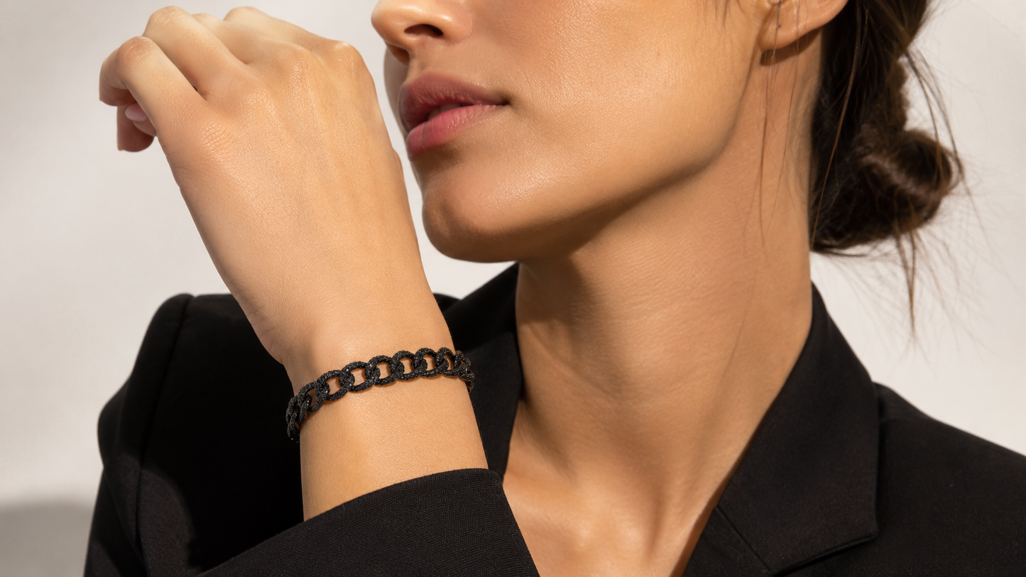Pulsera cristal pavés Black
