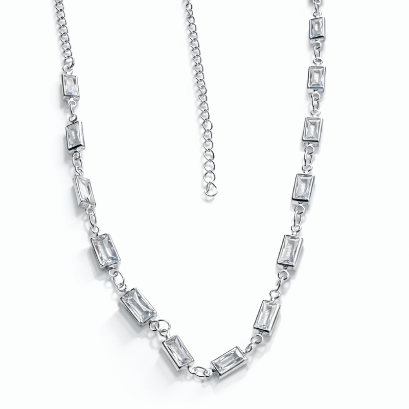 Collar baño de plata Aura silver