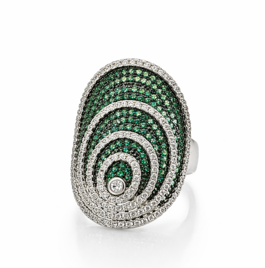 Anillo cristal pavés skay