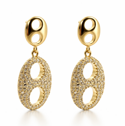 Aros cristal pavés larisa