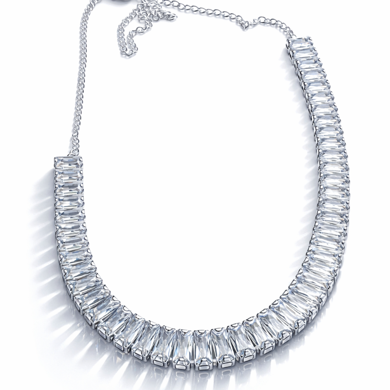 Collar baño de plata Aura luminaris