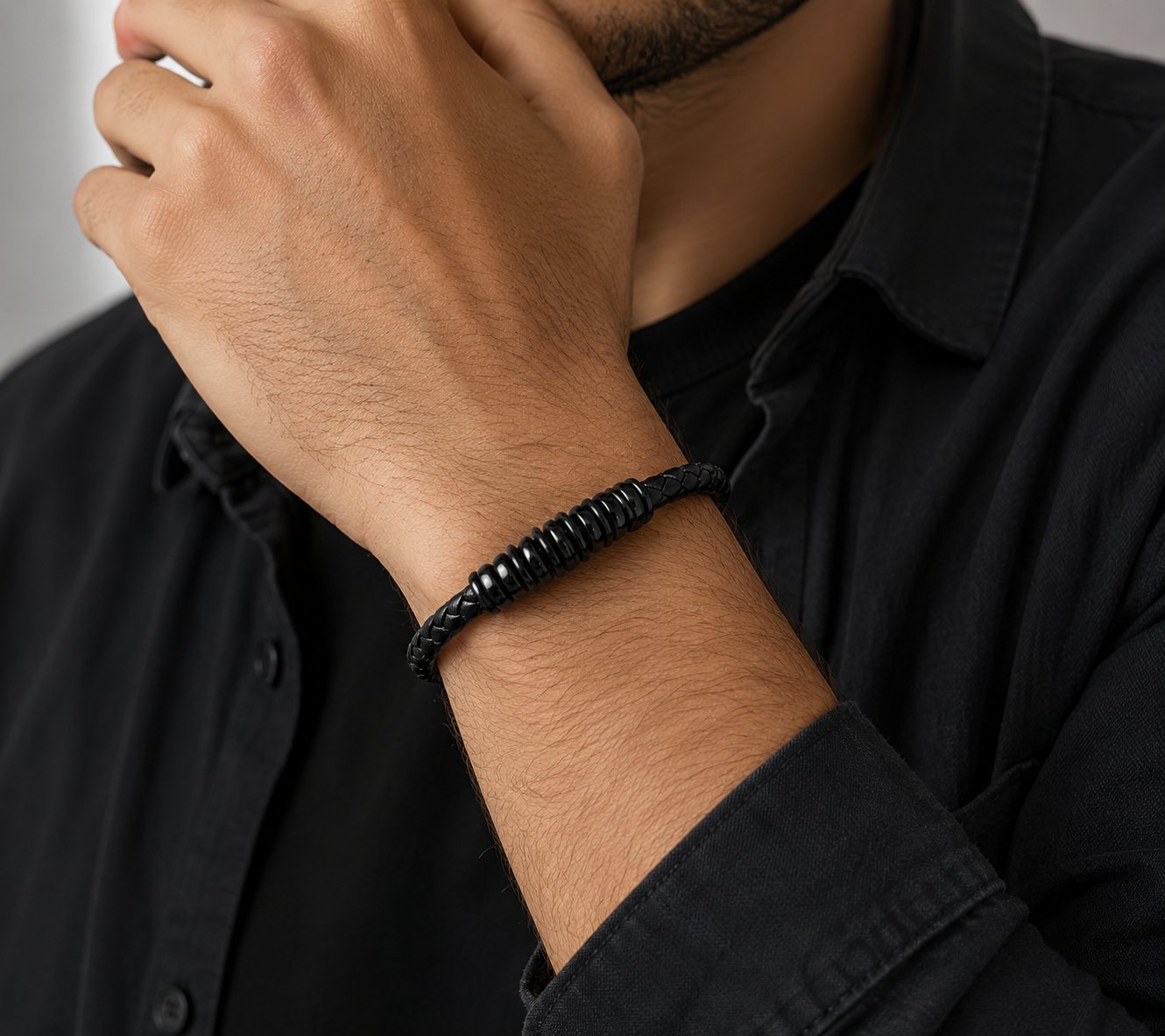 Pulsera varón Noir