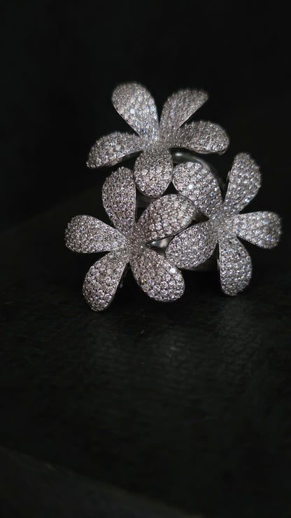 Anillo plata turca Flora