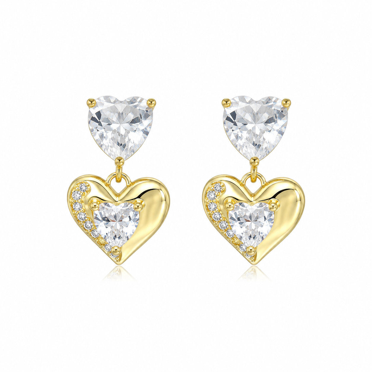 Aros cristal pavés Amor perfecto