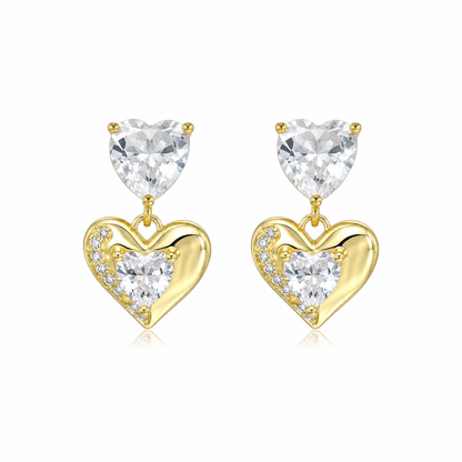 Aros cristal pavés Amor perfecto