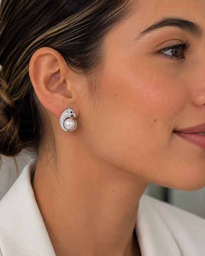 Aros Plata Pantera