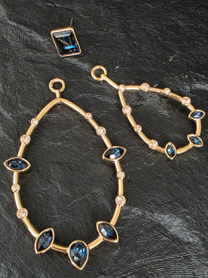 Aros cristal Swarovski línea privada Pamela Lobos