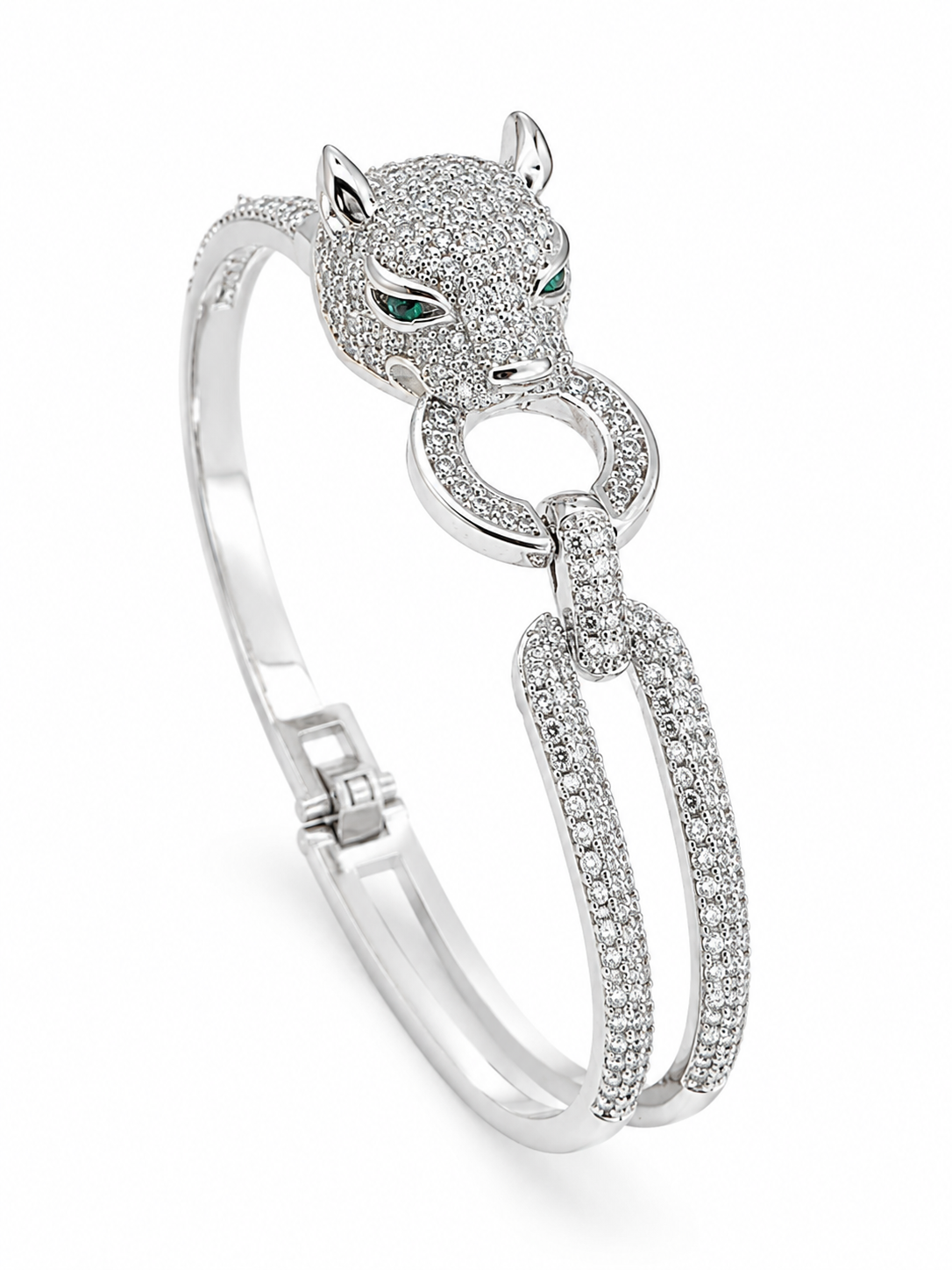 Pulsera brazalete cristal pavés karina