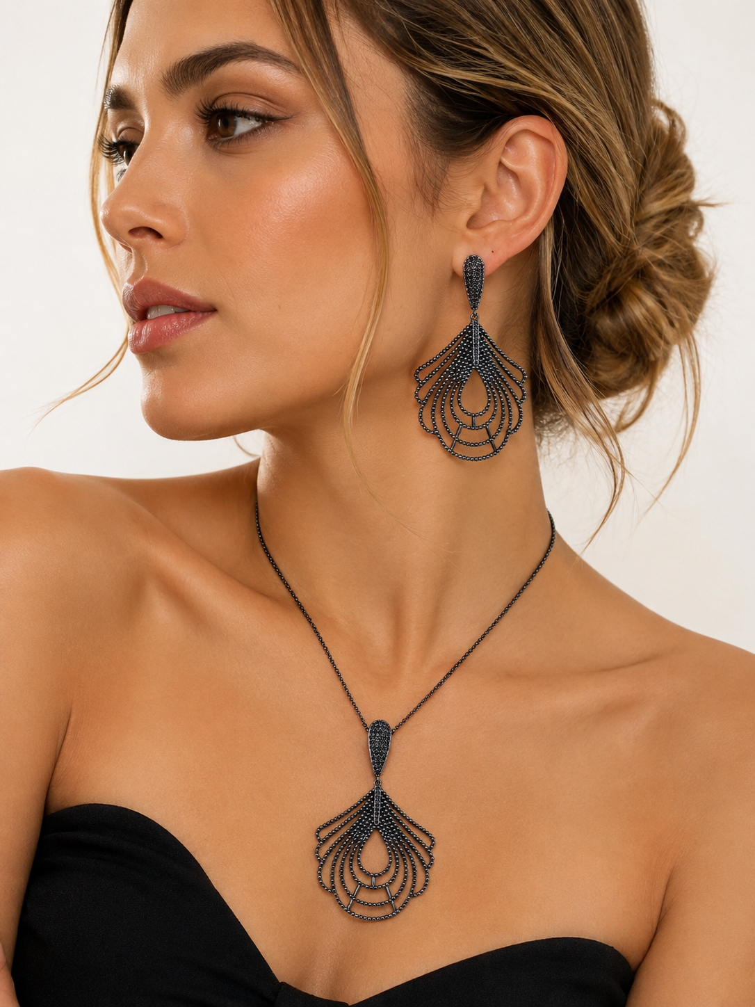 Conjunto rutenio negro flamy