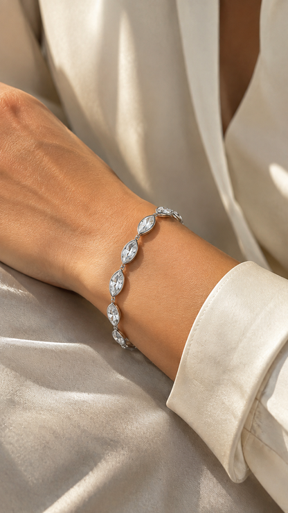 Pulsera cristal Swarovski Navette